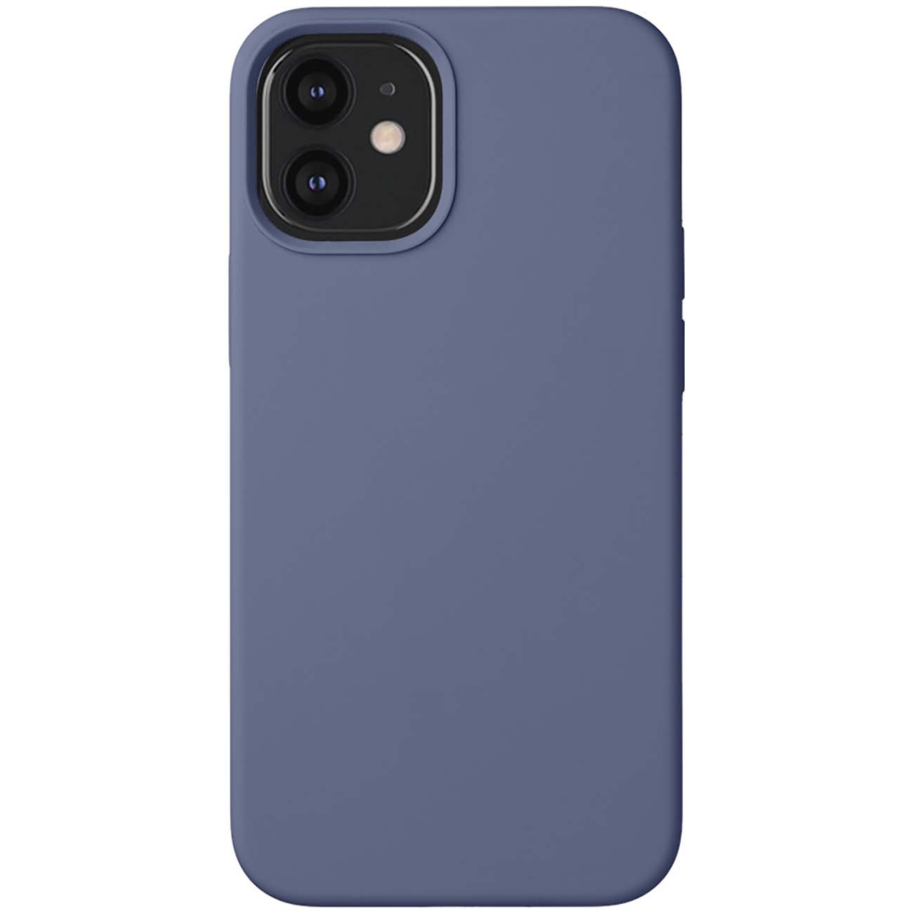 Чехол Deppa Liquid Silicone Pro iPhone 12 mini серо-лаванд. фото