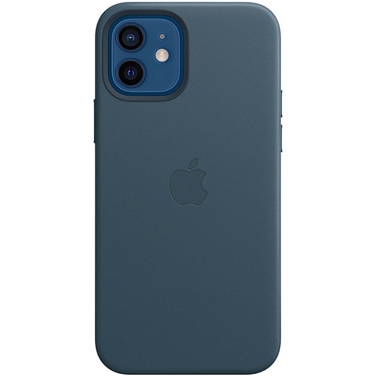 Чехол Apple iPhone 12 / 12 Pro Leather MagSafe Baltic синий фото