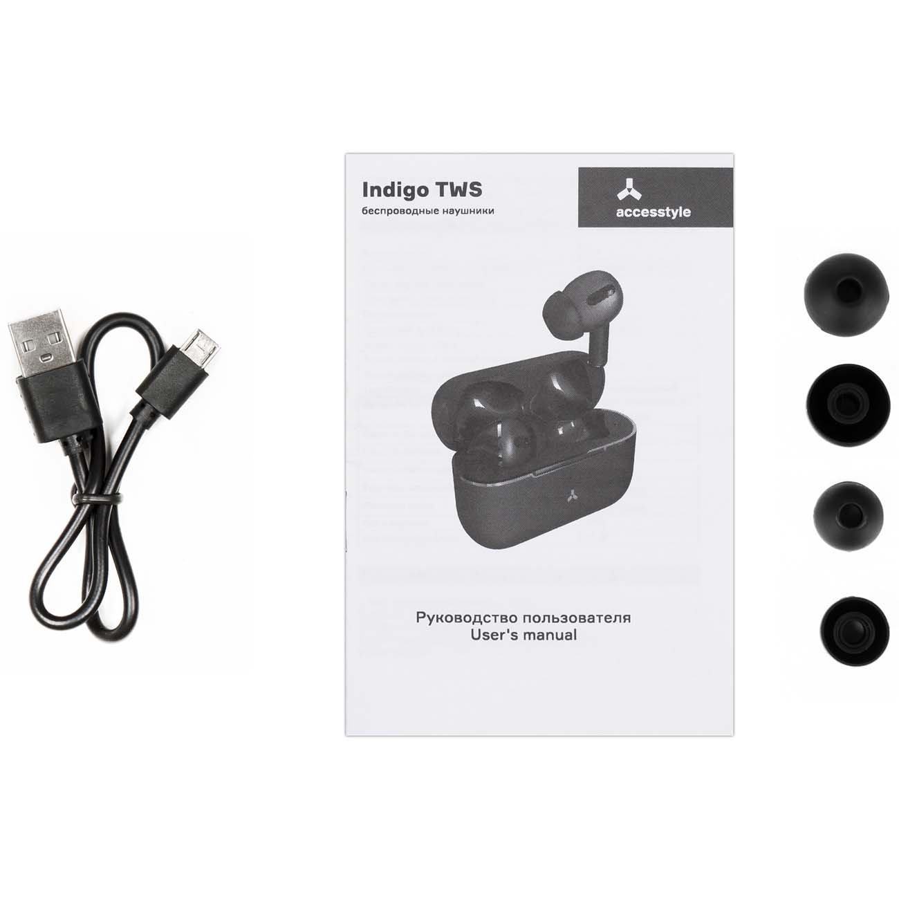 Наушники True Wireless Accesstyle Indigo TWS розовый