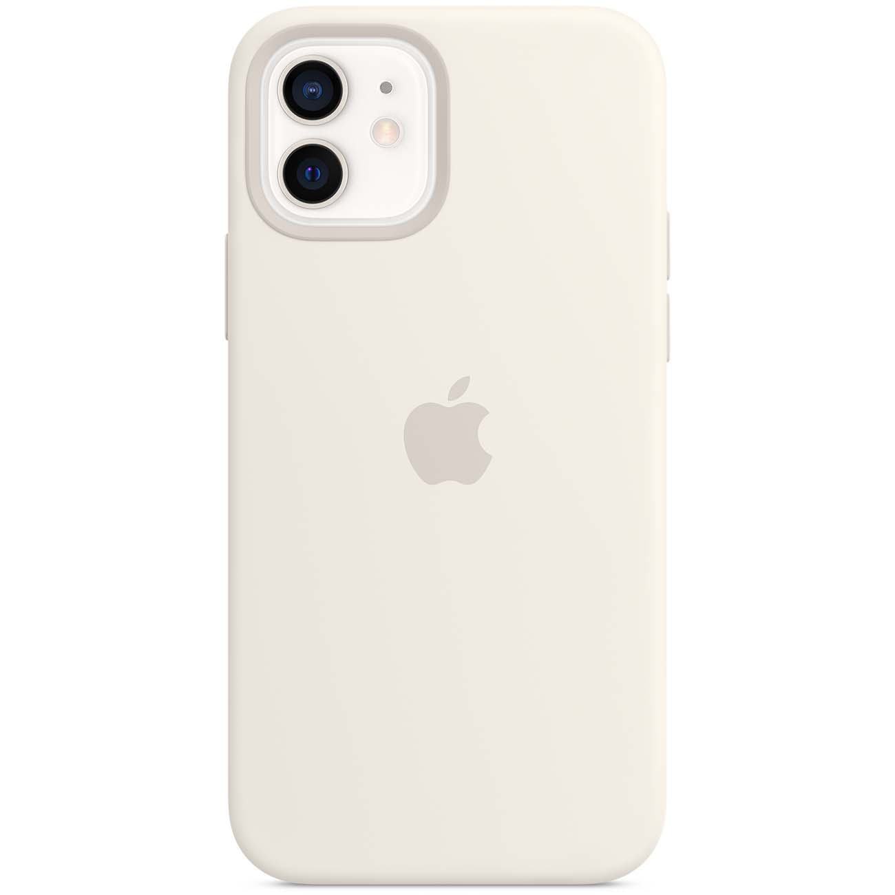 Чехол Apple iPhone 12 / 12 Pro Silicone MagSafe белый фото