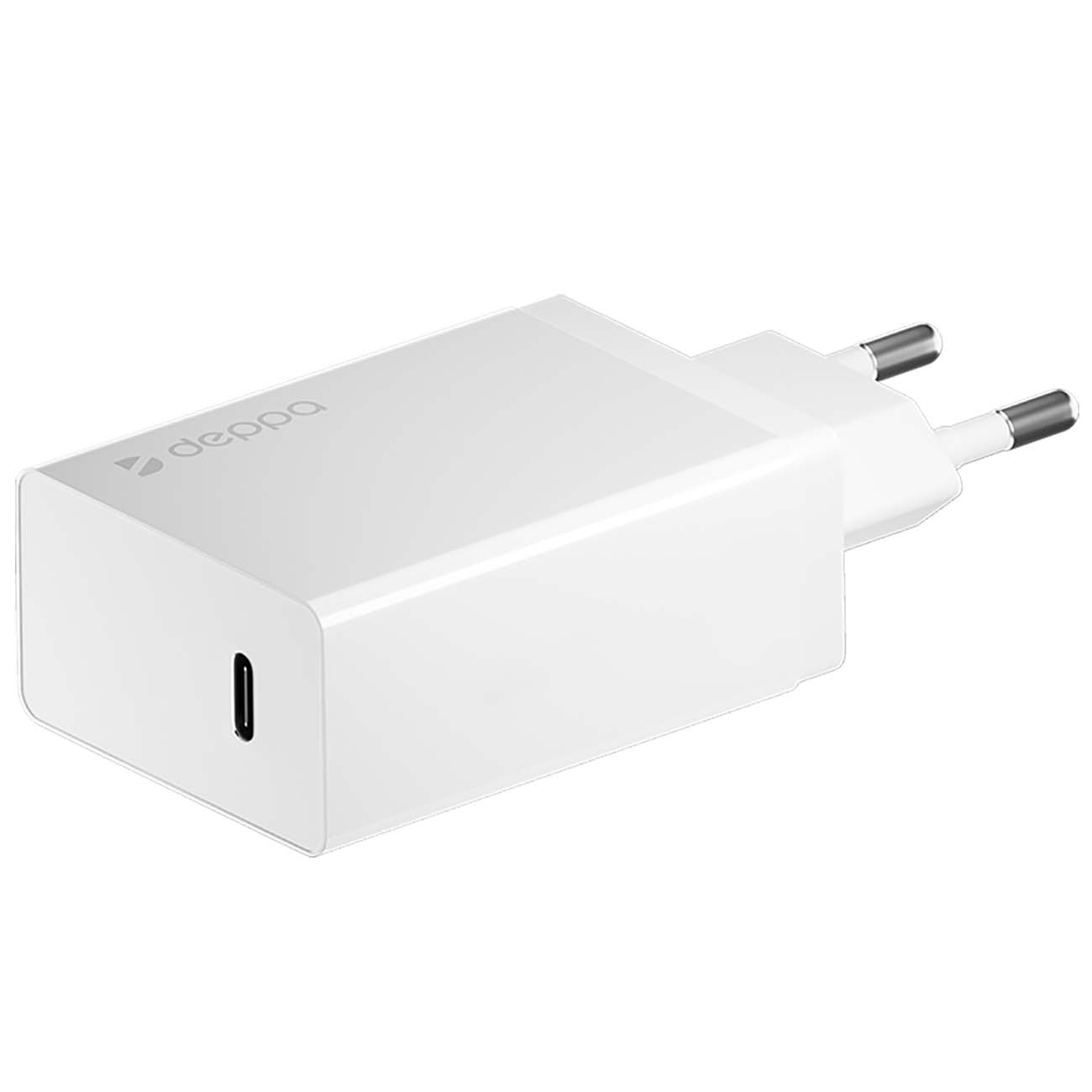 Сетевое зарядное устройство Deppa USB Type-C, PD 30W, белый