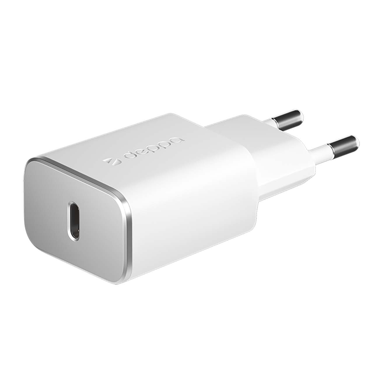Сетевое зарядное устройство Deppa USB Type-C, PD 18W, белый фото