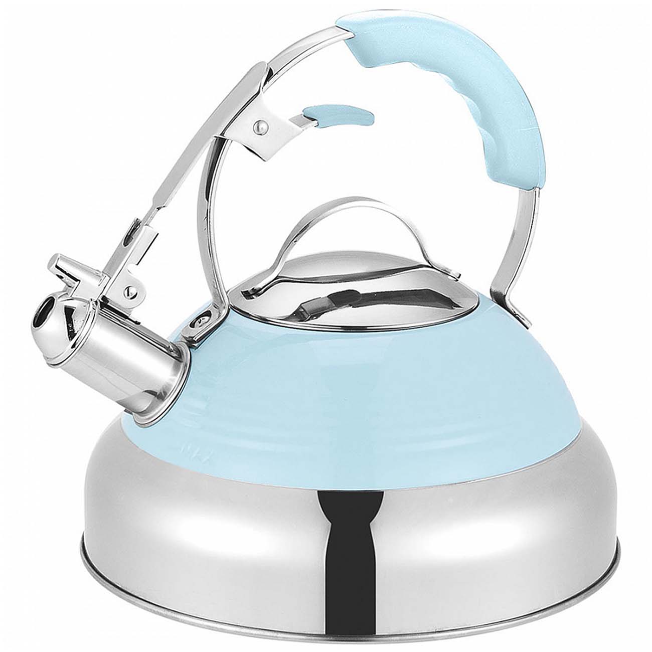 Чайник Maunfeld MRK-119BL голубой/хромированный