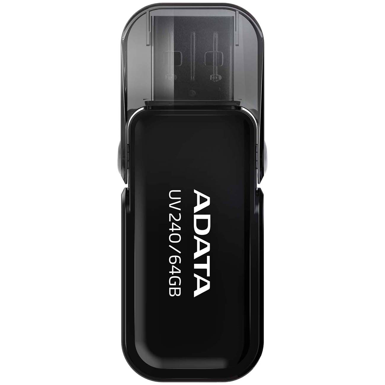 Флеш-диск ADATA UV240 64GB USB2.0 черный (AUV240-64G-RBK) фото
