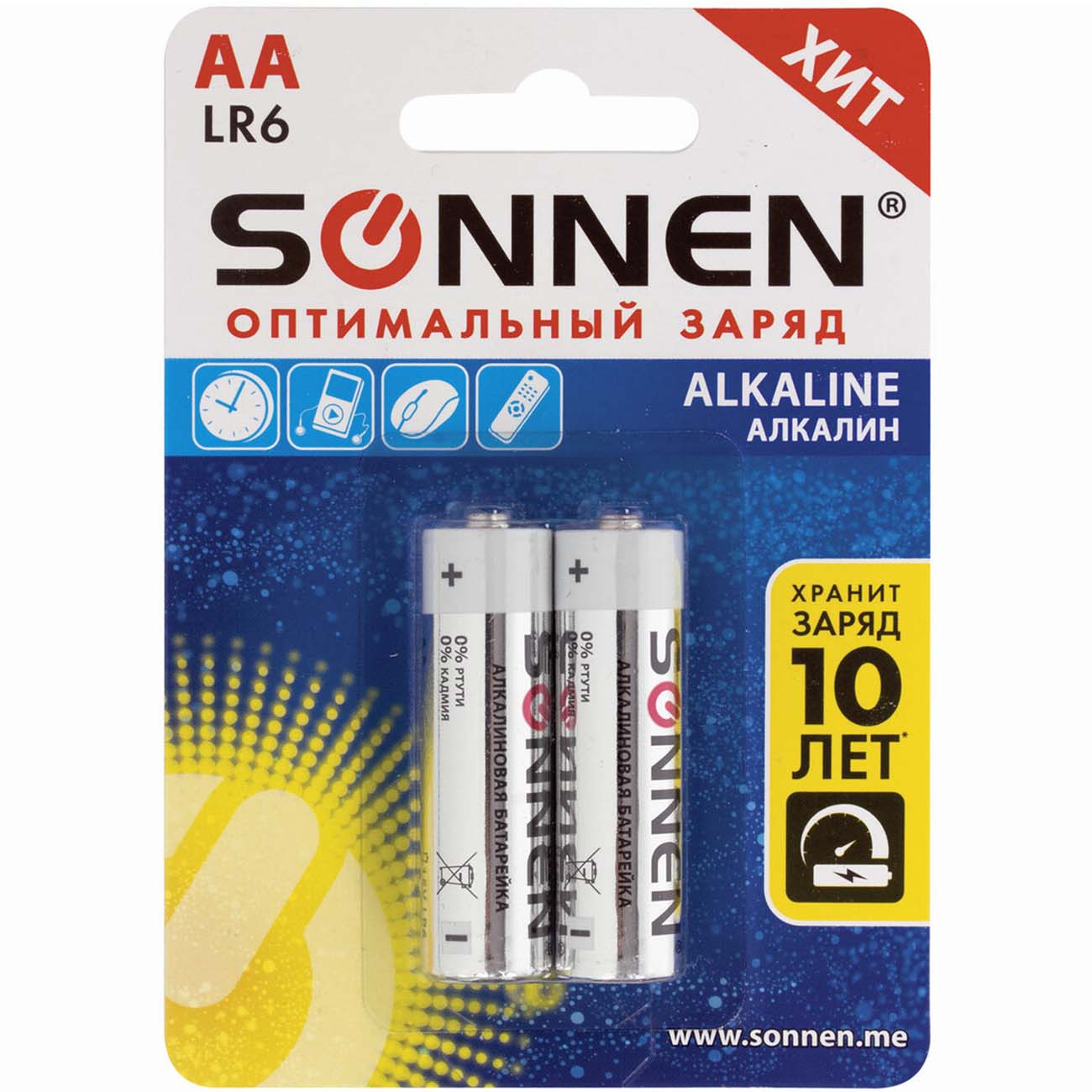 Батарея Sonnen АА (LR6, 15А) 2 шт (451084) фото