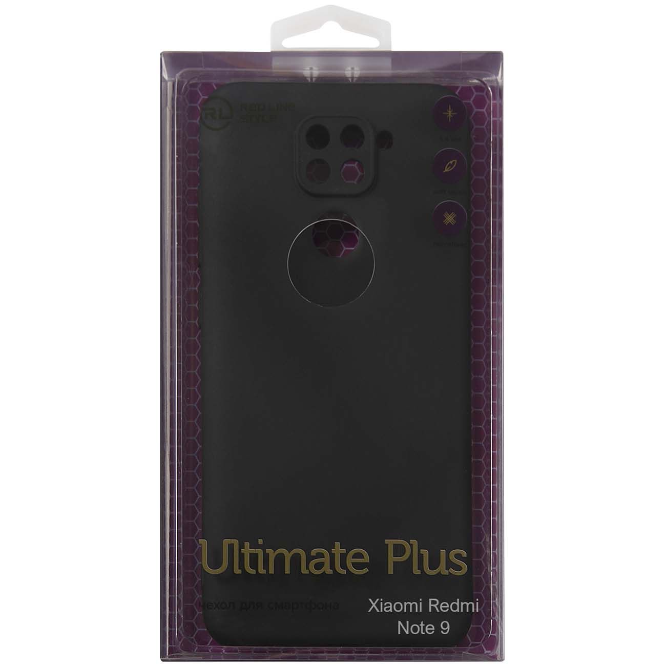 Чехол Red Line Ultimate&nbsp;plus&nbsp;Redmi&nbsp;Note&nbsp;9&nbsp;черный фото