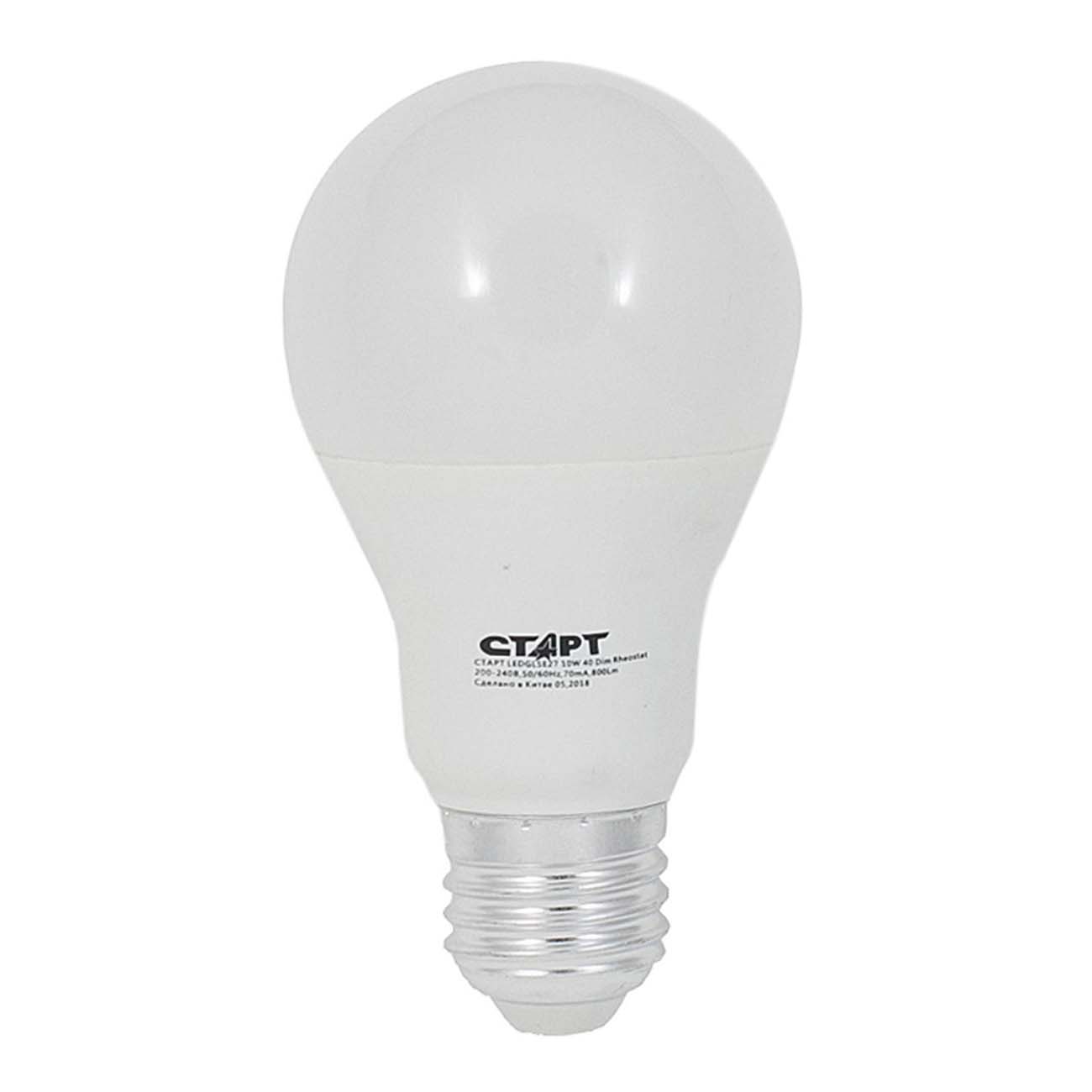 Лампа LED Старт LED GLSE27 10W40 Dim Rheostat фото