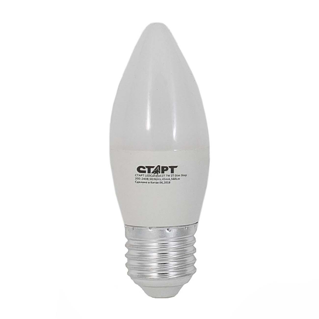 Лампа LED Старт LED Candle E27 7W 27 Dim Step фото