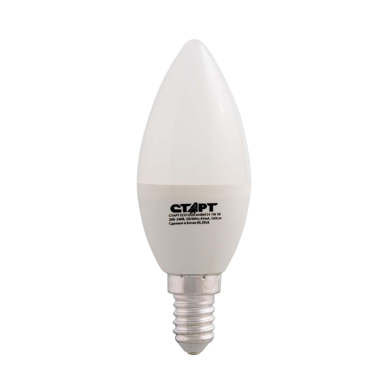 Лампа LED Старт ECO LED Candle E14 7W30