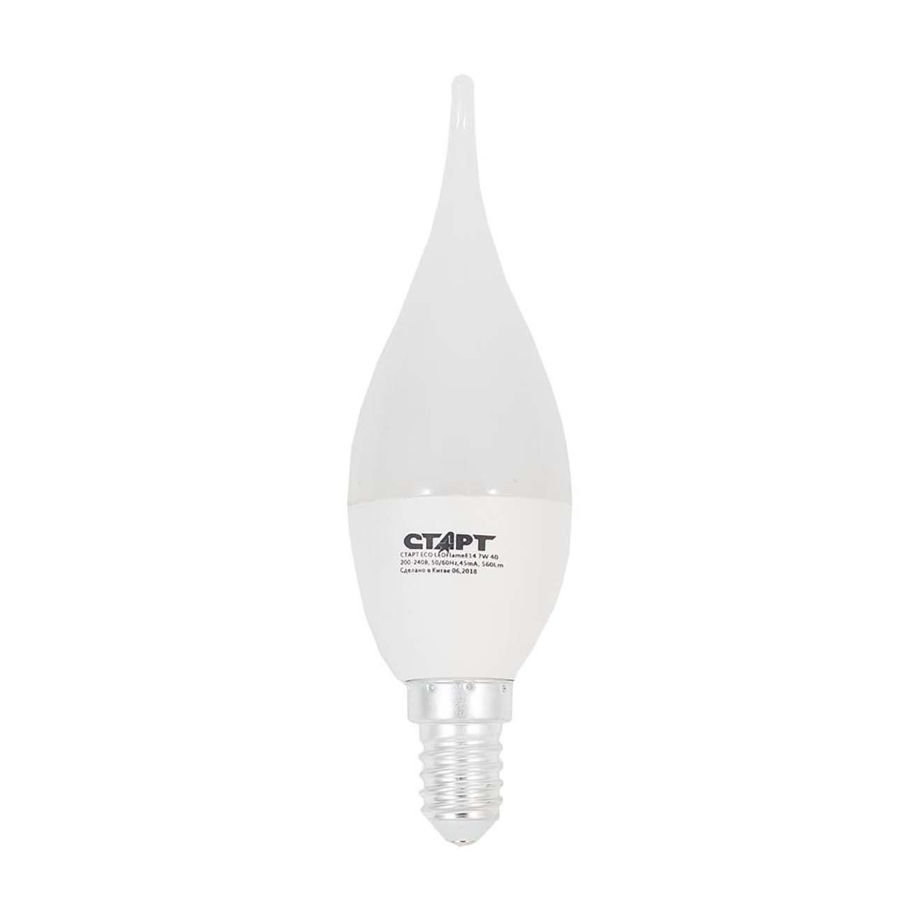 Лампа LED Старт ECO LED Flame E14 7W40 фото