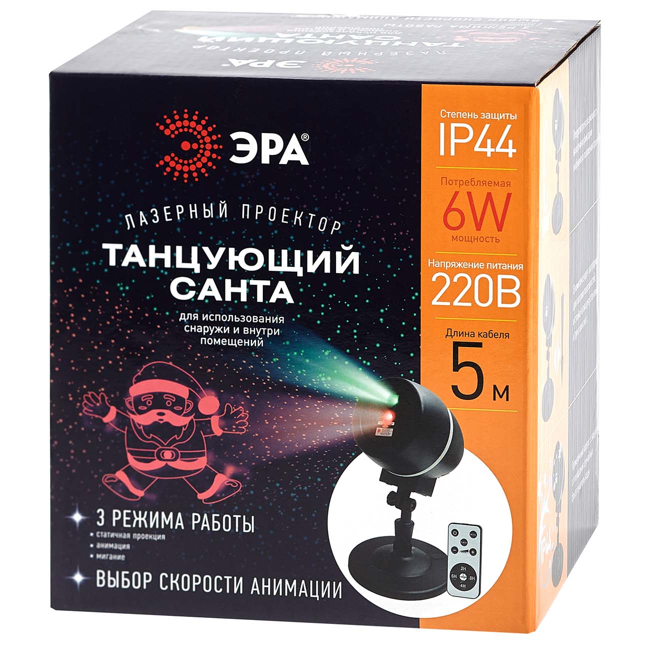 Проектор ЭРА Танцующий Санта (ENIOP-06) фото