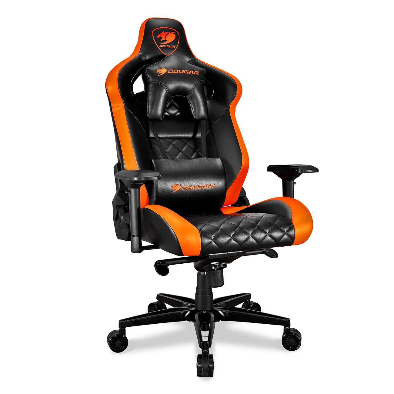 Кресло компьютерное игровое Cougar ARMOR TITAN Black-Orange (3MATTNXB.0001) фото