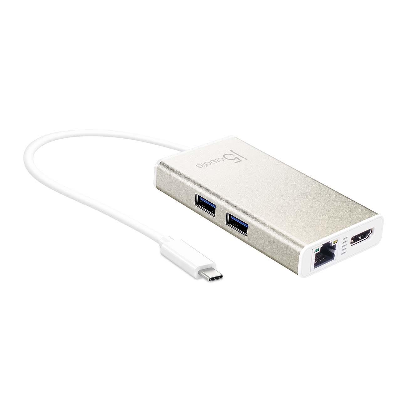 Разветвитель для компьютера j5create USB-C HDMI Ethernet USB 3.0 Type-A PD 2.0(JCA374) фото