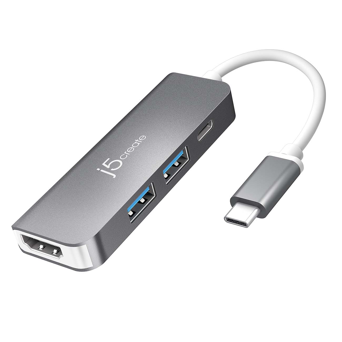 Переходник j5create USB-C HDMI и USB Type-A 3.0 PD (JCD371) фото