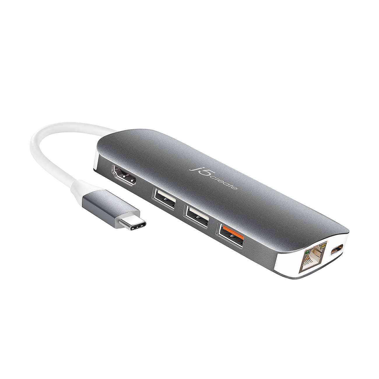 Переходник j5create USB-C HDMI VGA Ethernet USB Type-A 3.1 PD 3.0 фото