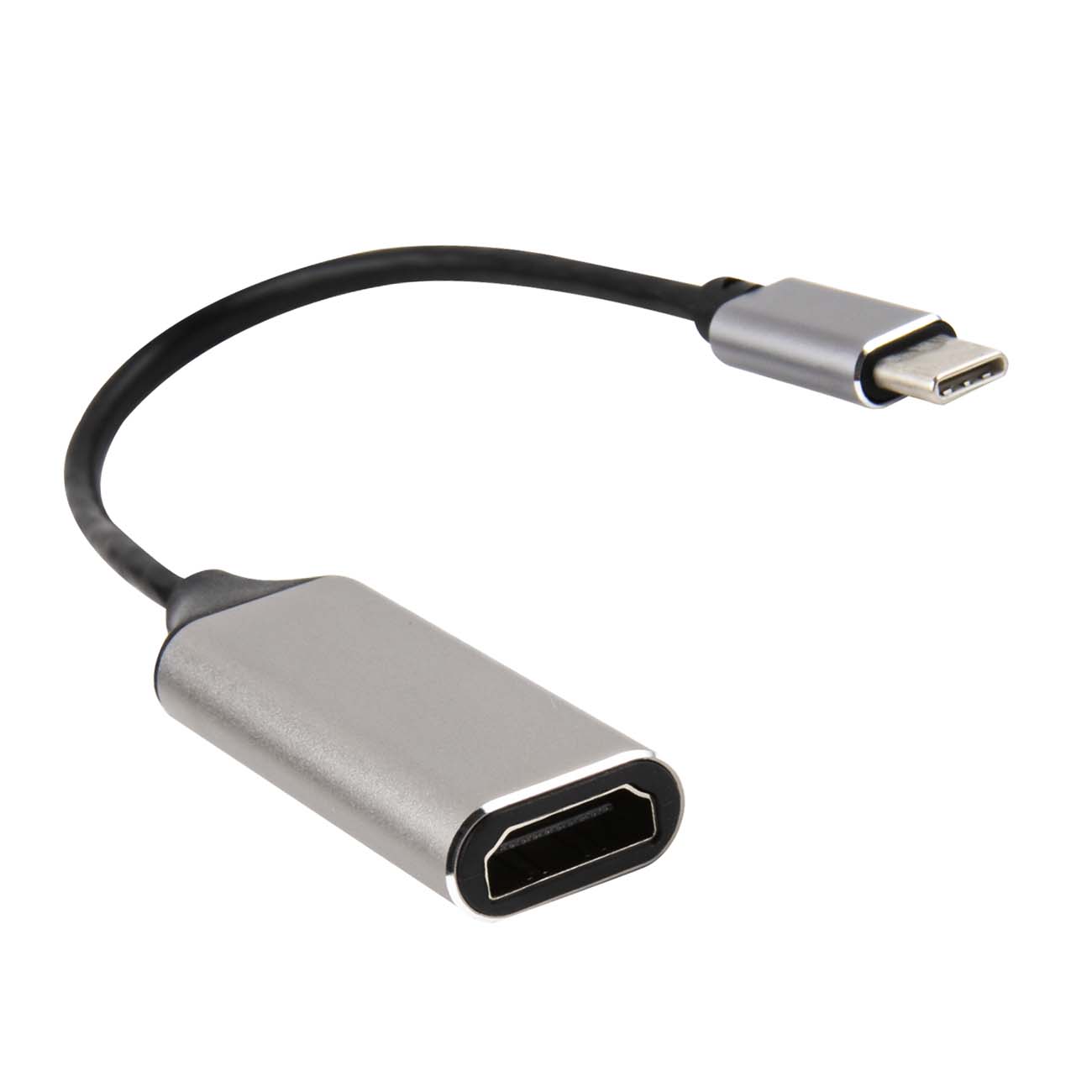 Адаптер Barn&Hollis Type-C - HDMI серый фото