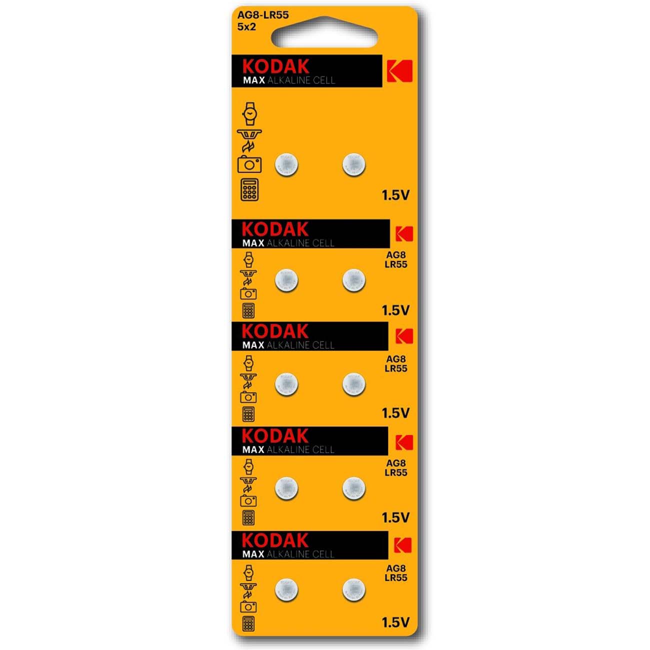 Батарея Kodak AG8 (391) LR1120, LR55 [KAG8-10] (30417595)