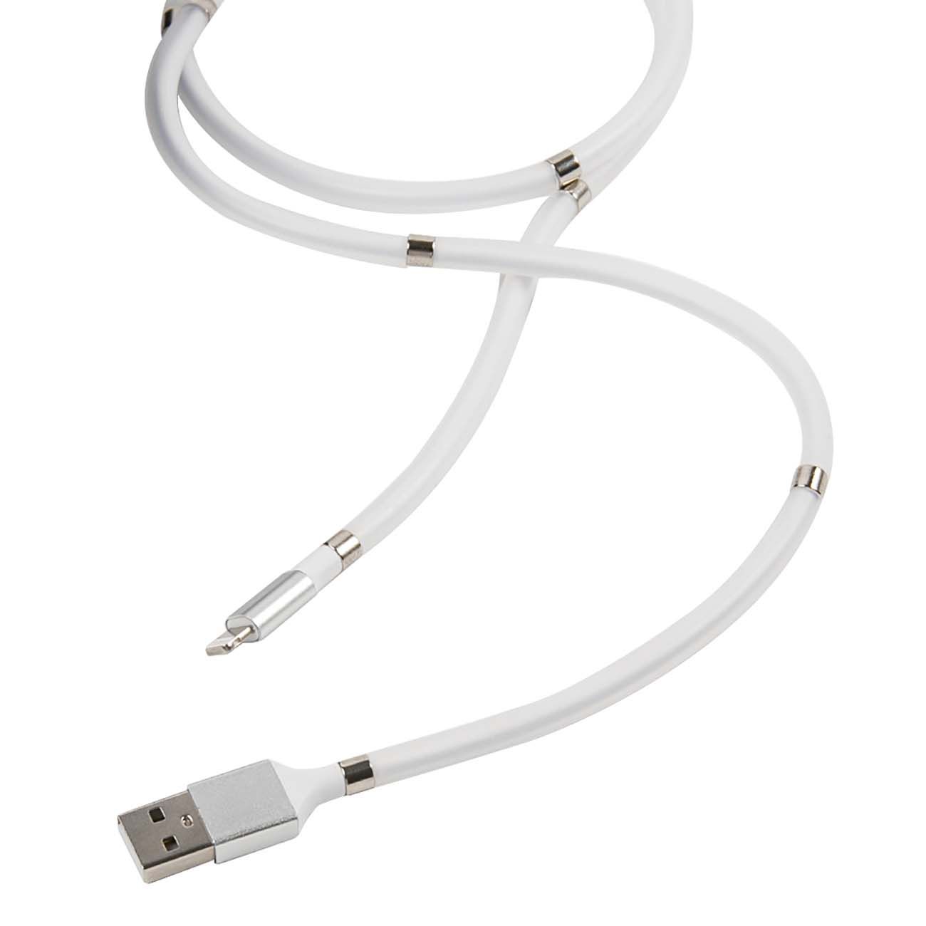 Кабель Red Line Magneto USB - Lightning белый