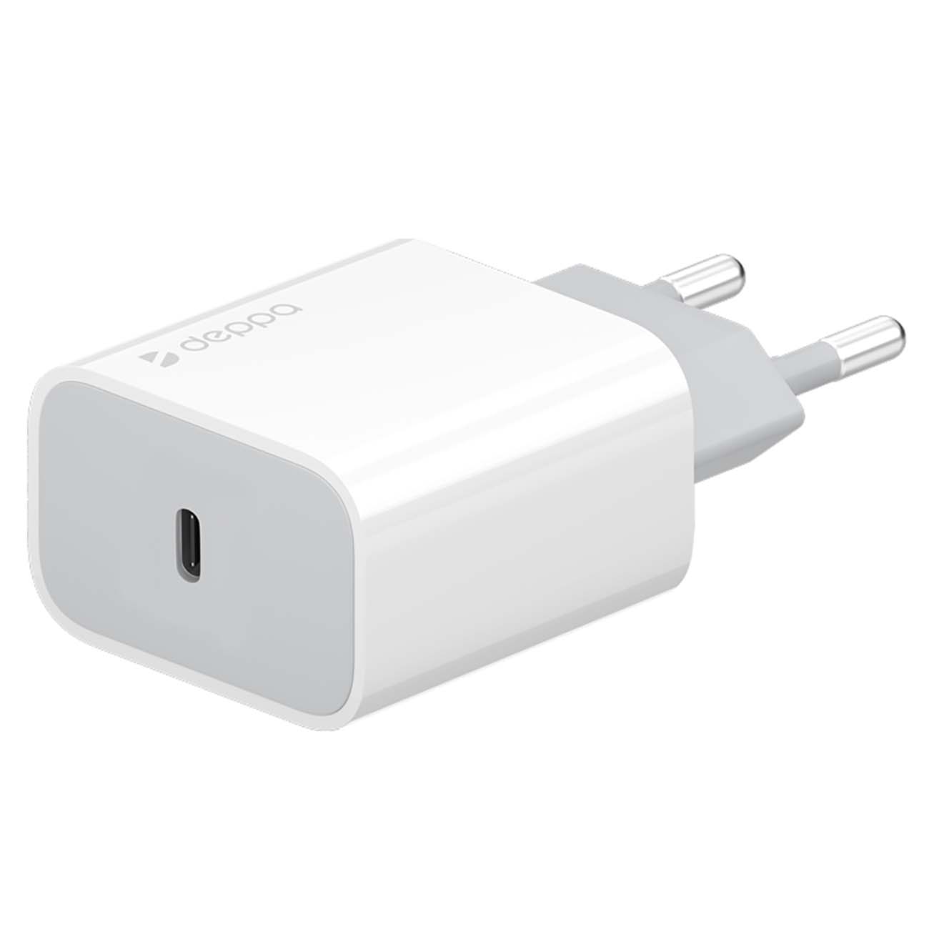 Сетевое зарядное устройство Deppa Type-C PD 20Вт белый (11391) фото