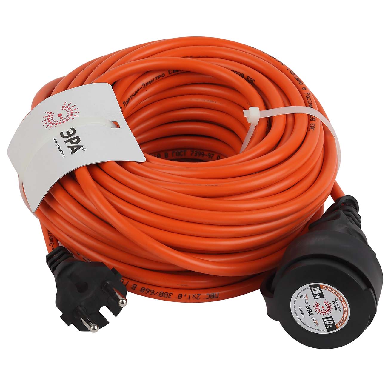 Удлинитель ЭРА UPx-1-2x1-20m-IP44 фото