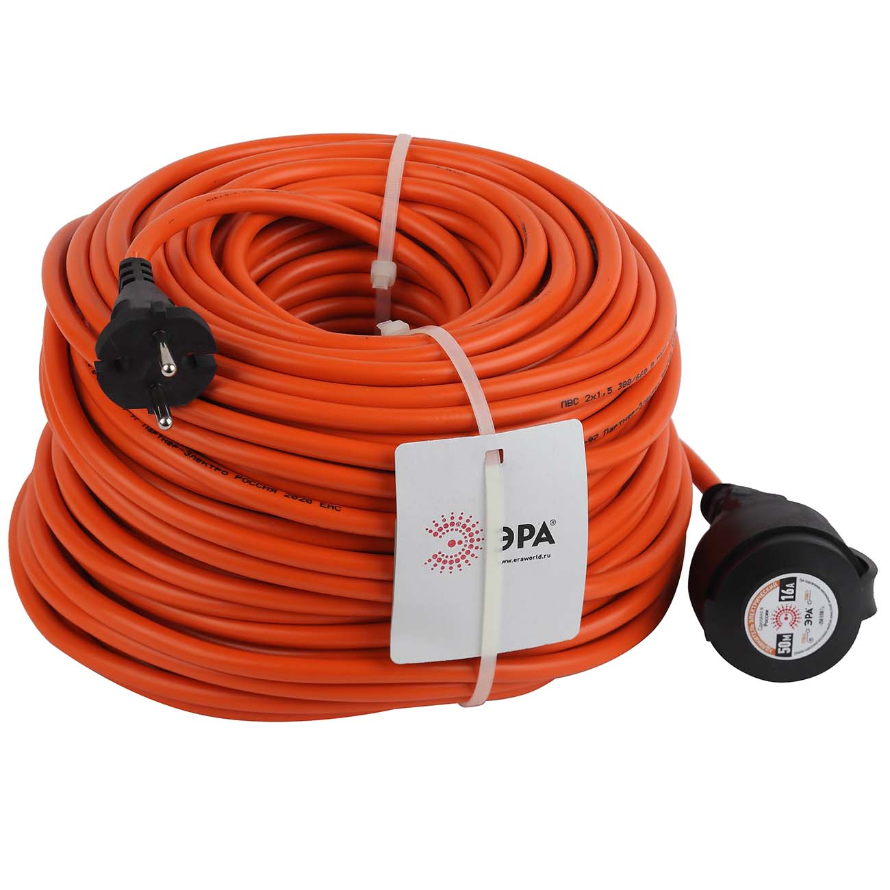 Удлинитель ЭРА UPx-1-2x1,5-50m-IP44 фото
