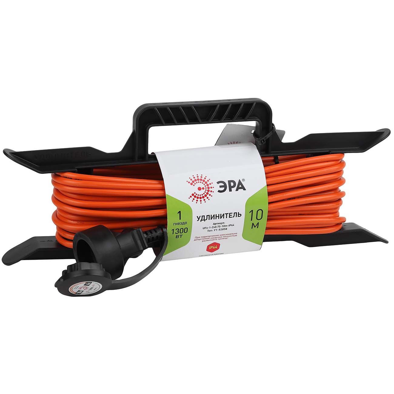 Удлинитель ЭРА UFx-1-2x0,75-10m-IP44 фото