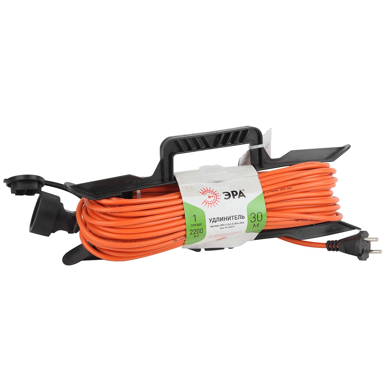 Удлинитель ЭРА UFx-1-2x1,0-30m-IP44 фото
