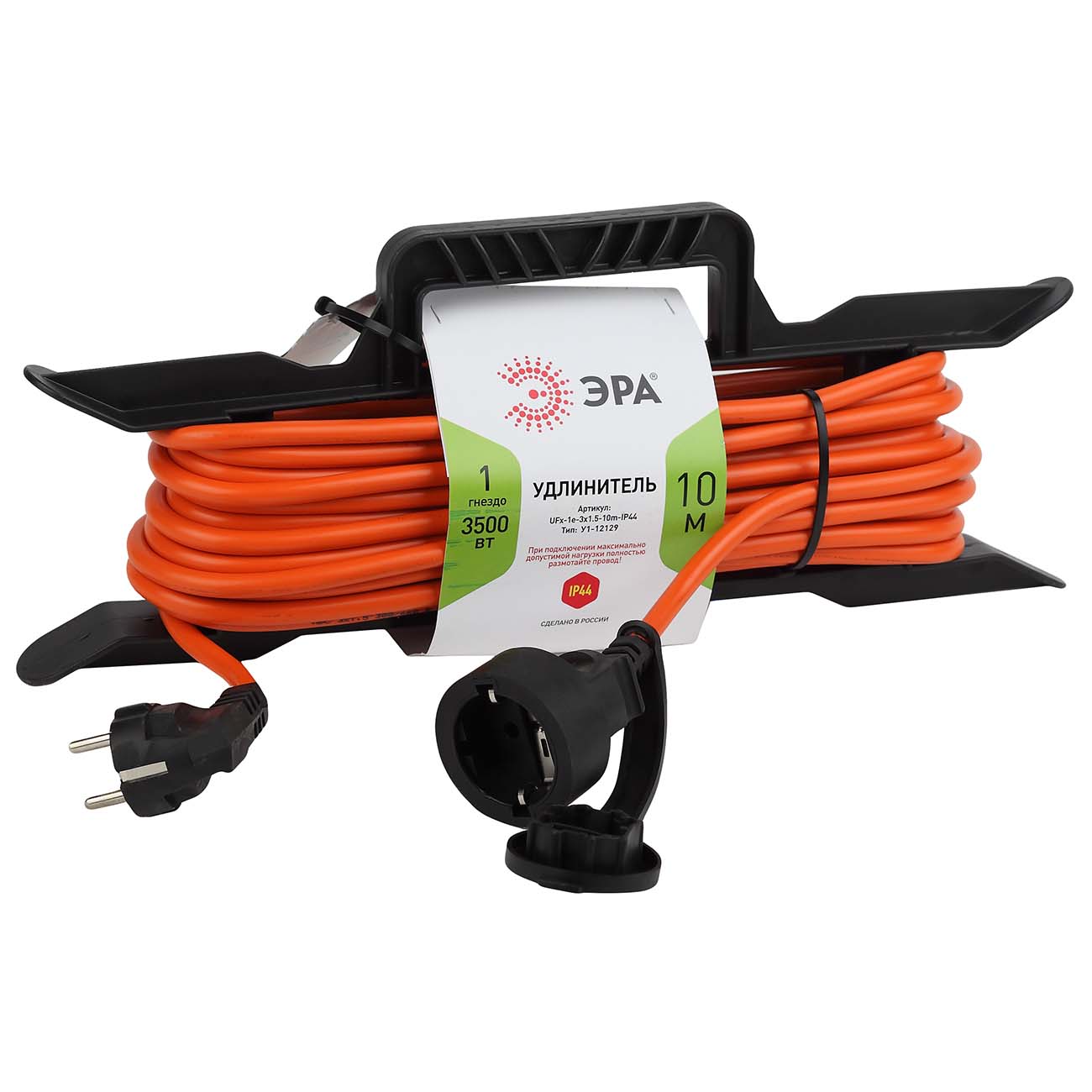 Удлинитель ЭРА UFx-1e-3x1,5-10m-IP44 фото