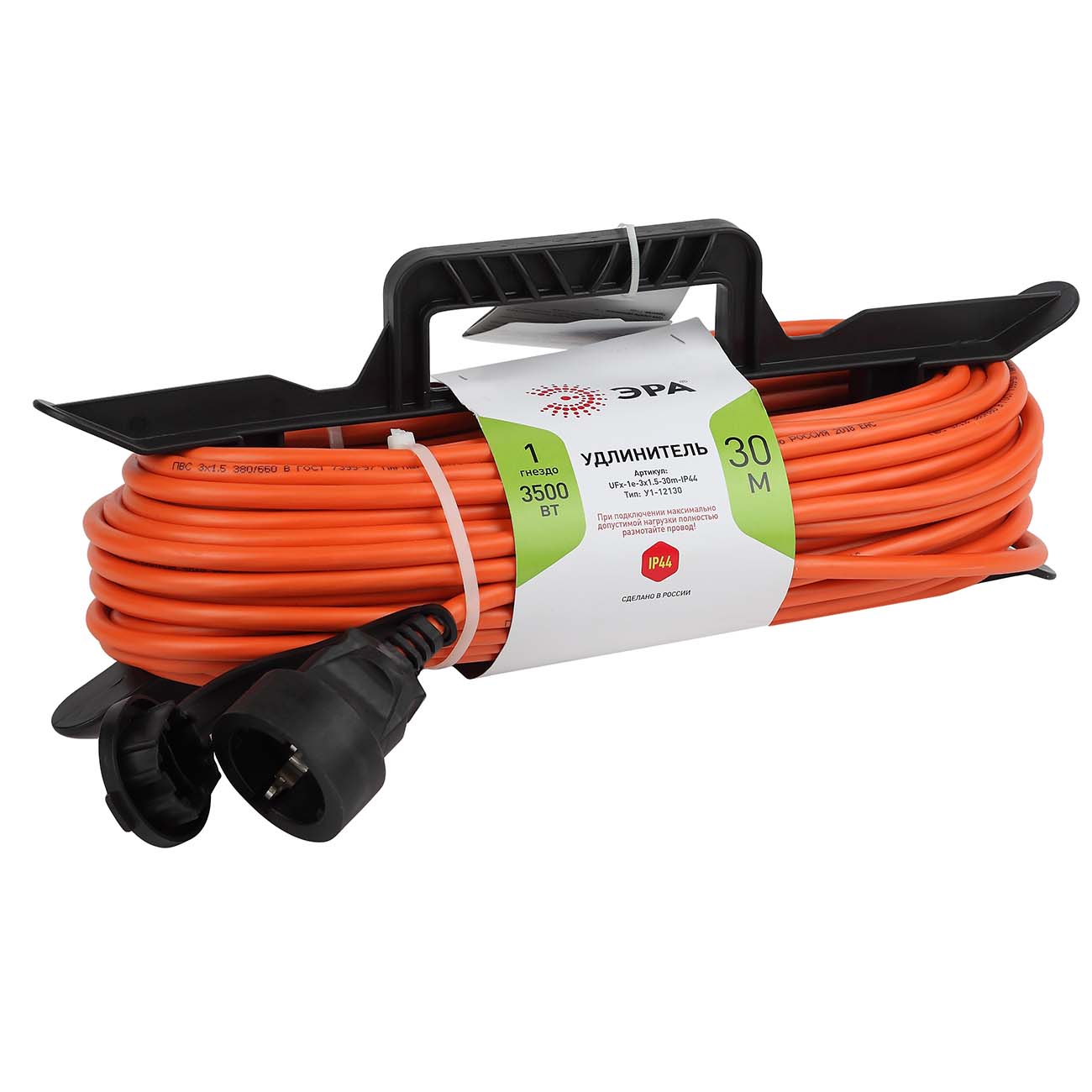 Удлинитель ЭРА UFx-1e-3x1,5-30m-IP44 фото