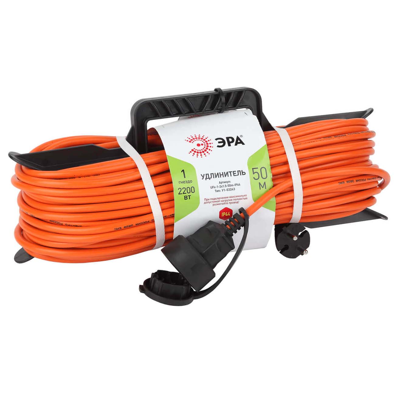 Удлинитель ЭРА UFx-1e-3x1,5-50m-IP44 фото