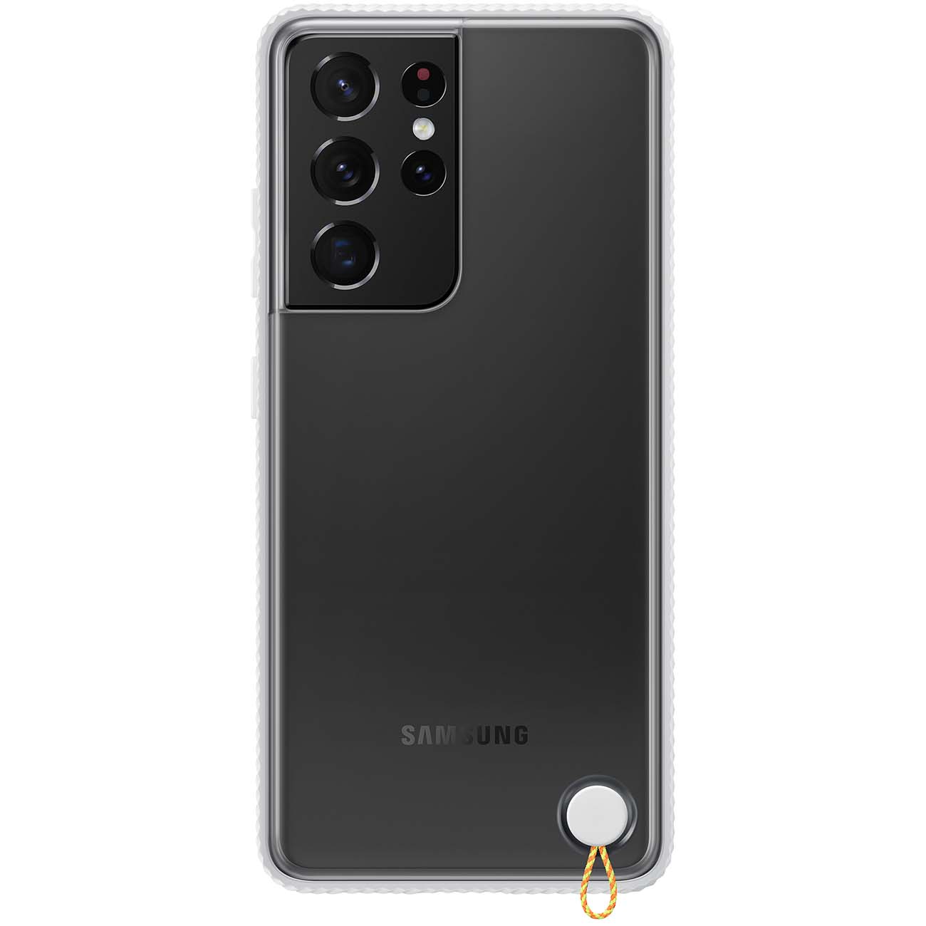 Чехол Samsung Clear Protective Cover S21 Ultra White frame фото