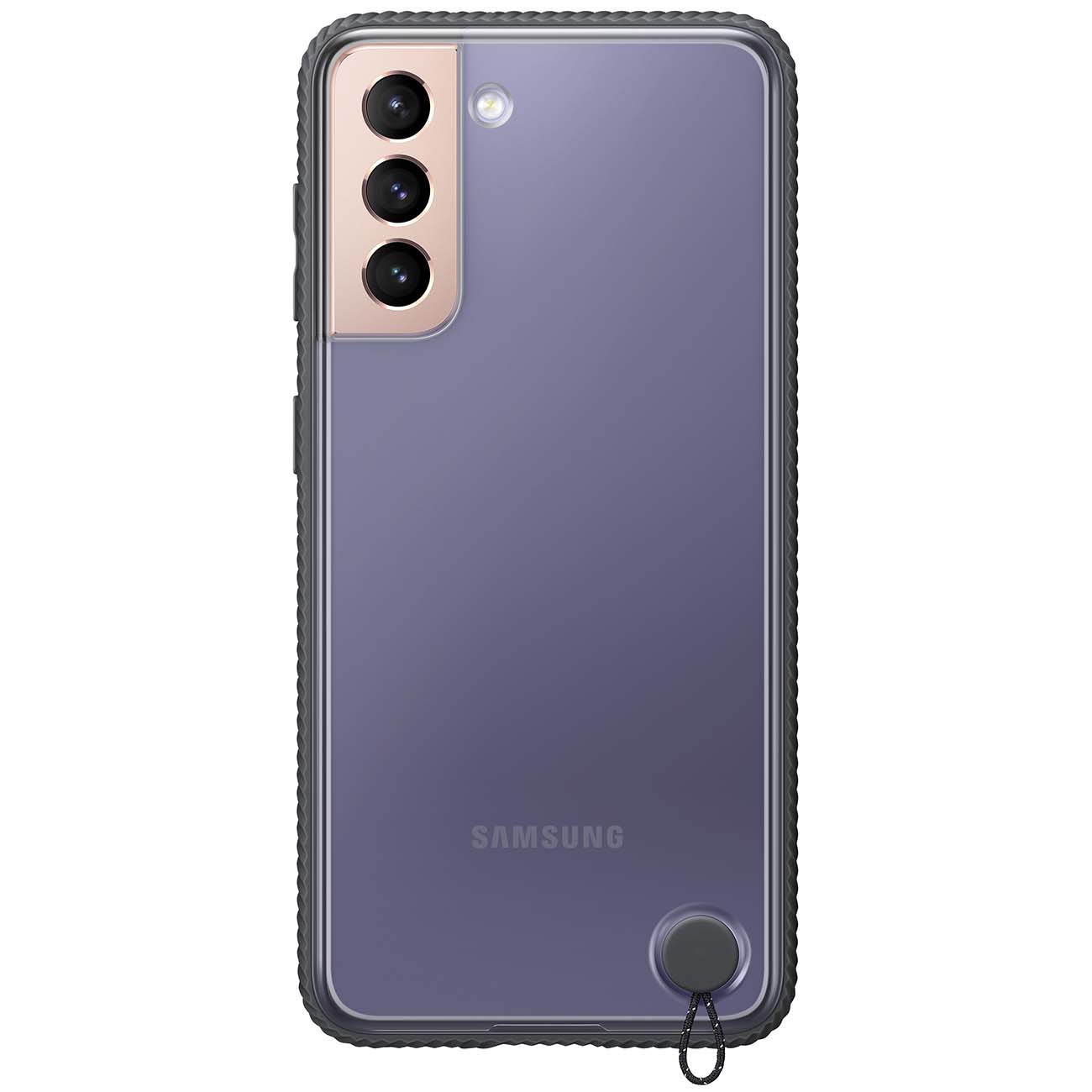 Чехол Samsung Clear Protective Cover S21 Black frame (EF-GG991) фото
