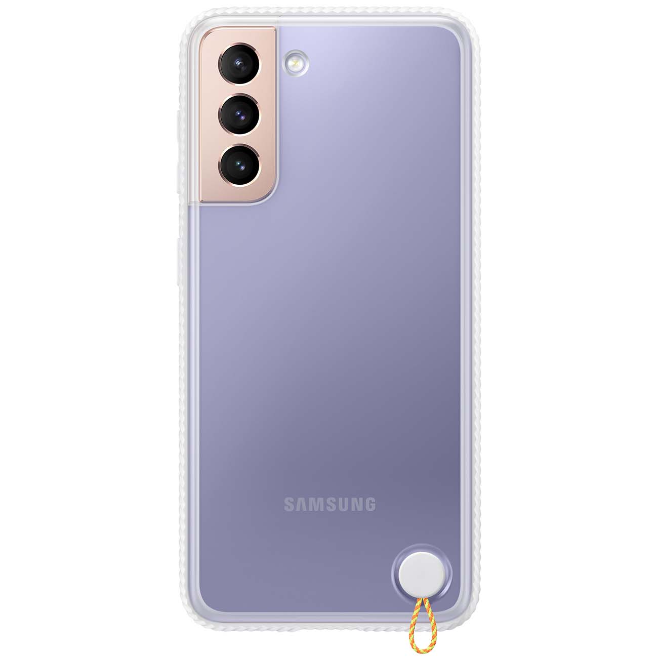 Чехол Samsung Clear Protective Cover S21 White frame EF-GG991 фото
