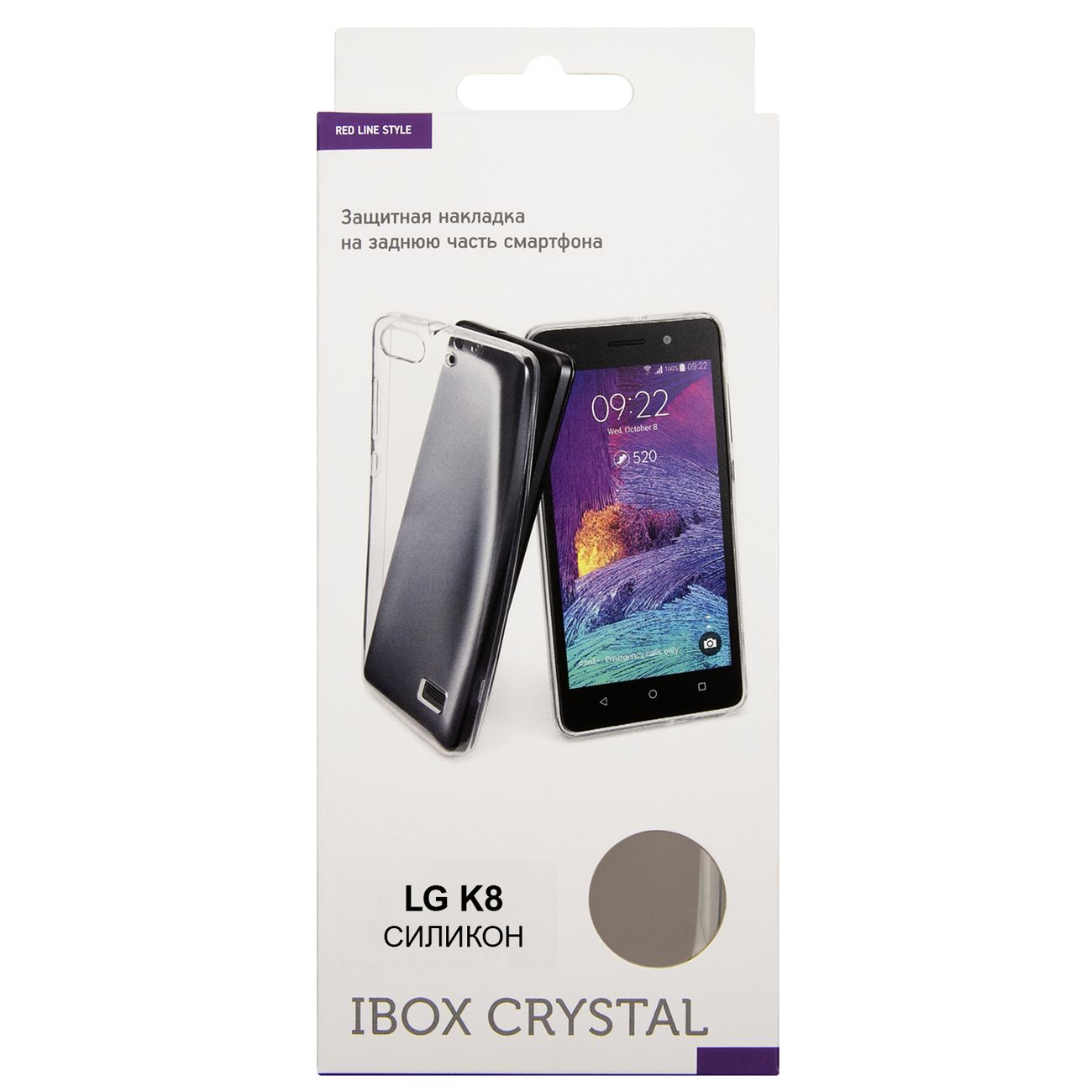 Чехол Red Line iBox Crystal LG K8 серый