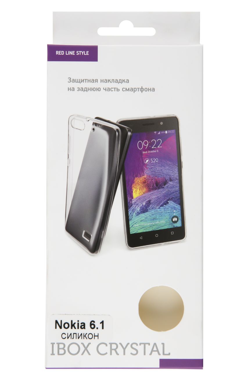 Чехол Red Line iBox Crystal Nokia 6.1 прозрачный