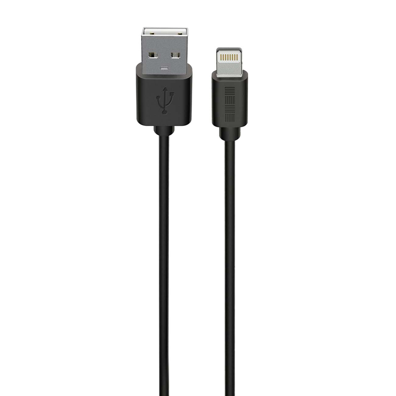 Кабель InterStep 8Pin-USB-A USB 2.0 черный 1м