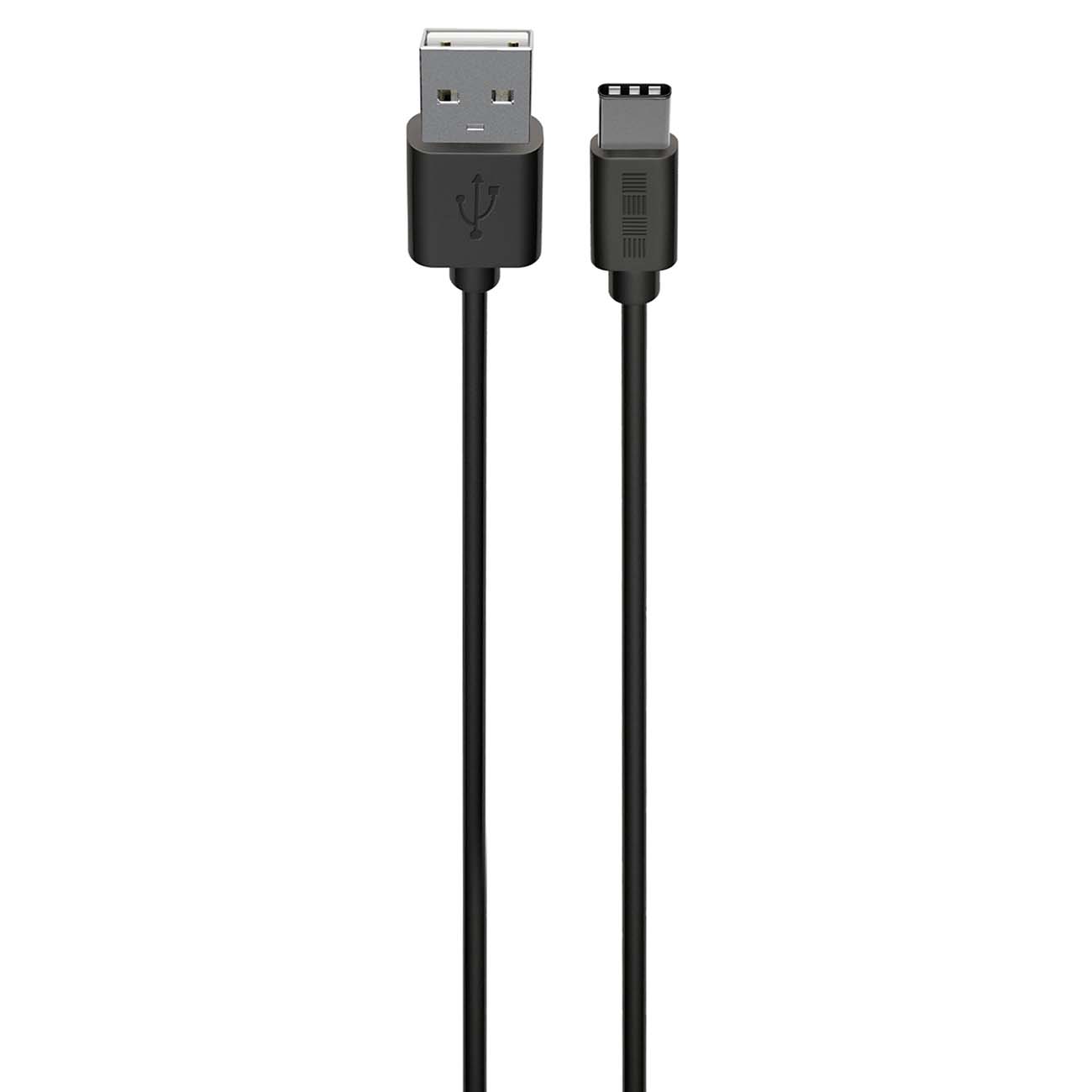 Кабель USB Type-C InterStep Type-C-USB-A USB 2.0 черный 1м фото