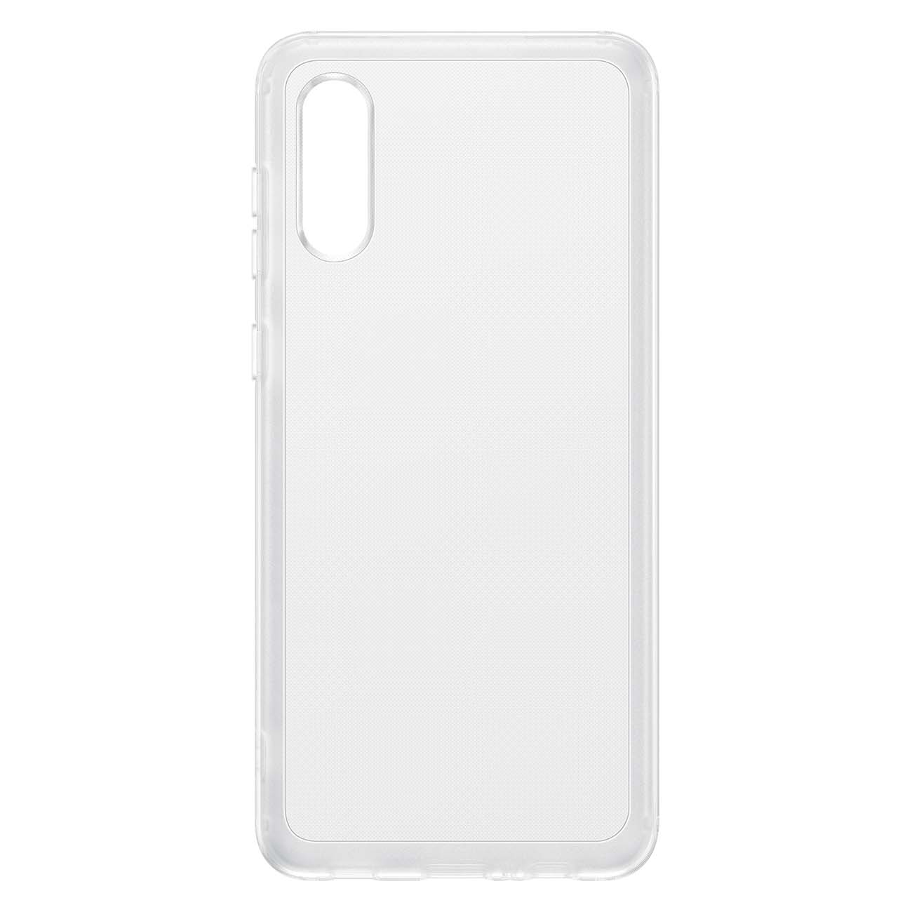 Чехол Samsung Soft Clear Cover A02 Transparent (EF-QA022)