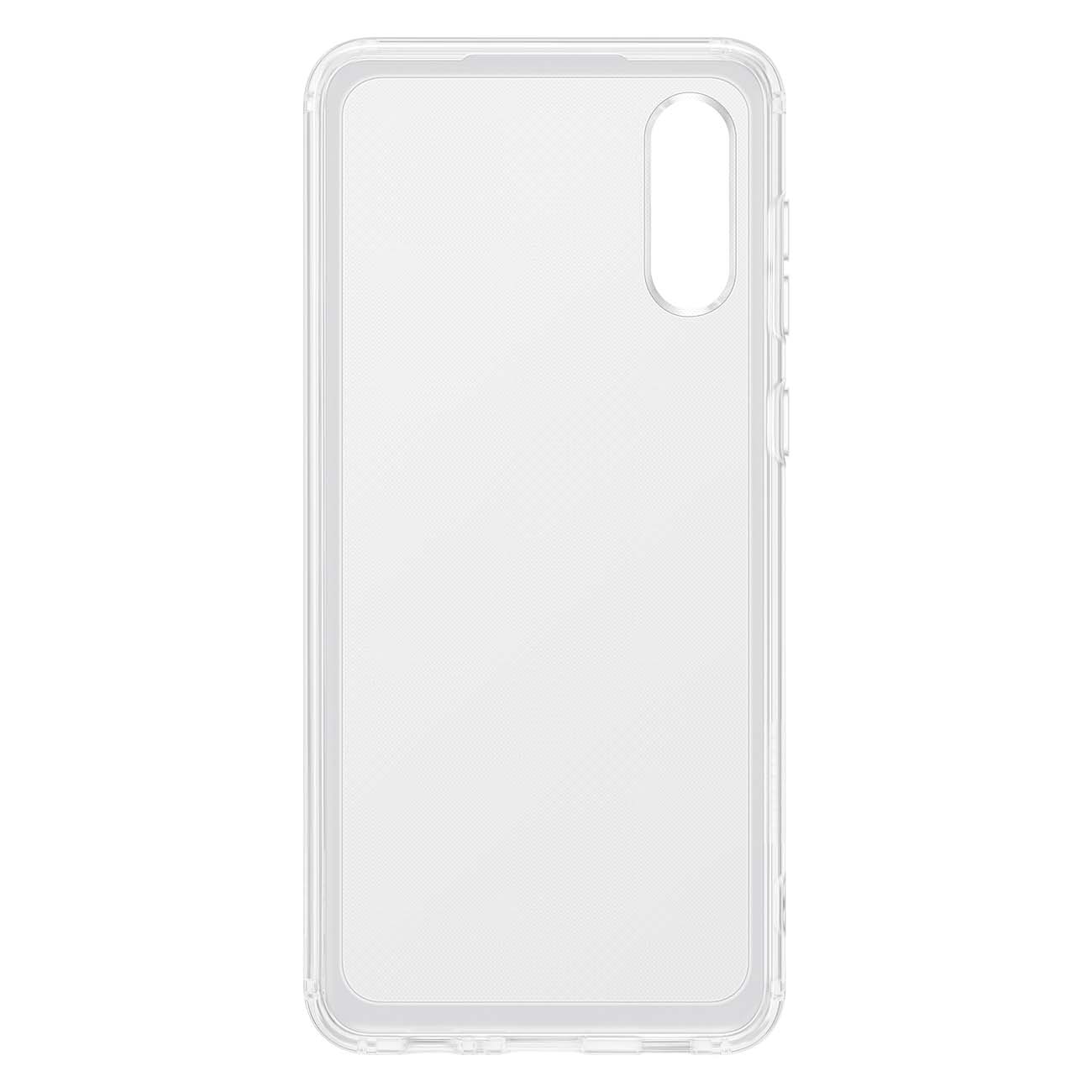 Чехол Samsung Soft Clear Cover A02 Transparent (EF-QA022)