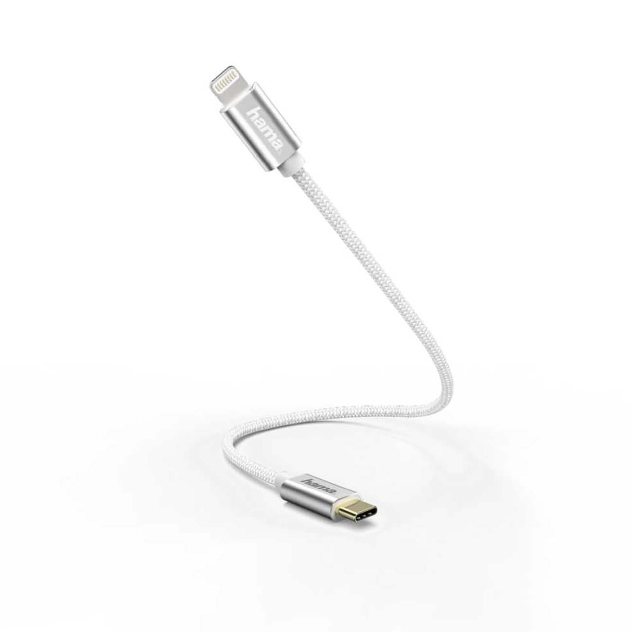 Кабель Hama 0,2 м Lightning USB Type-C White (00187209)
