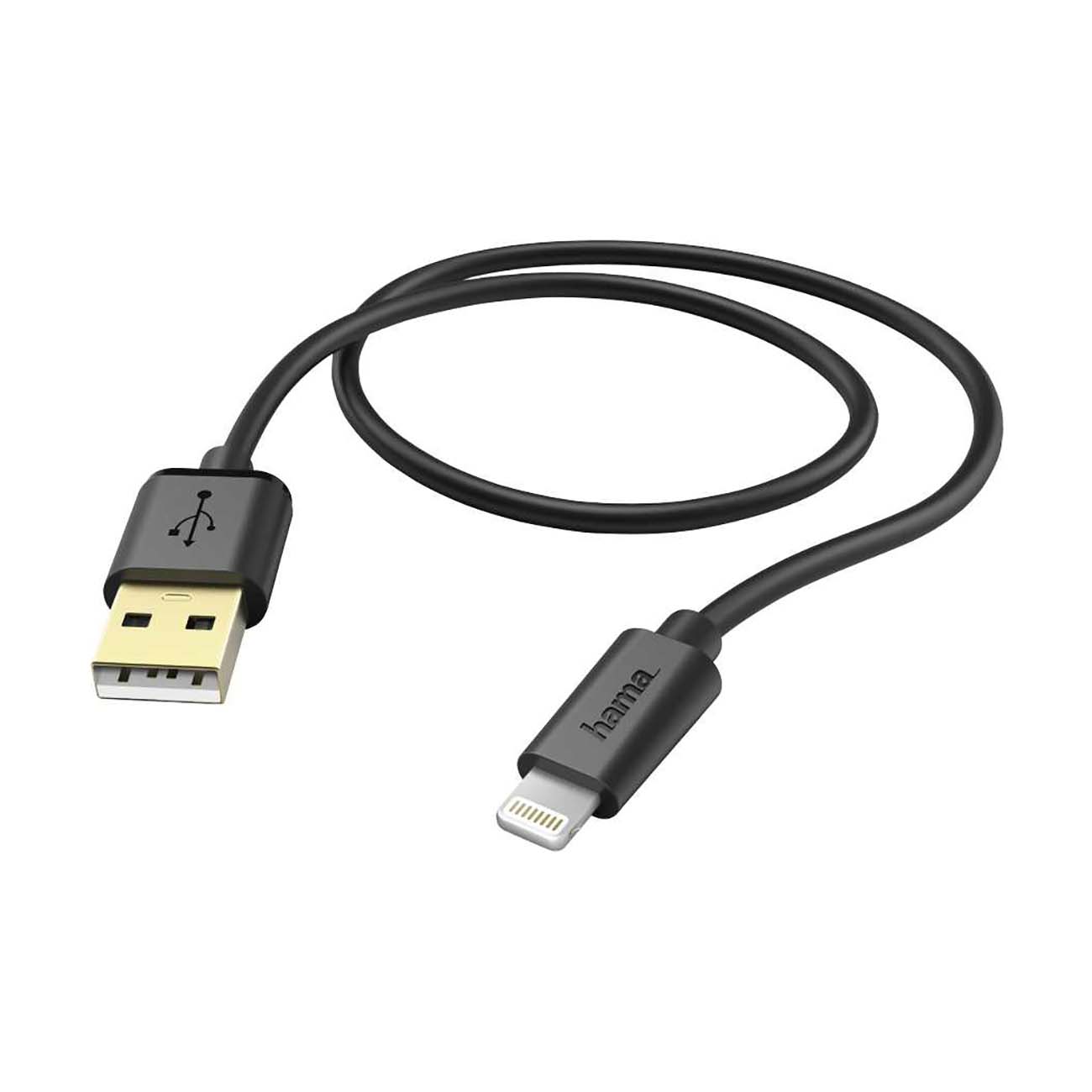 Кабель Hama 1,5 м Lightning USB 2.0 Black (00173635) фото