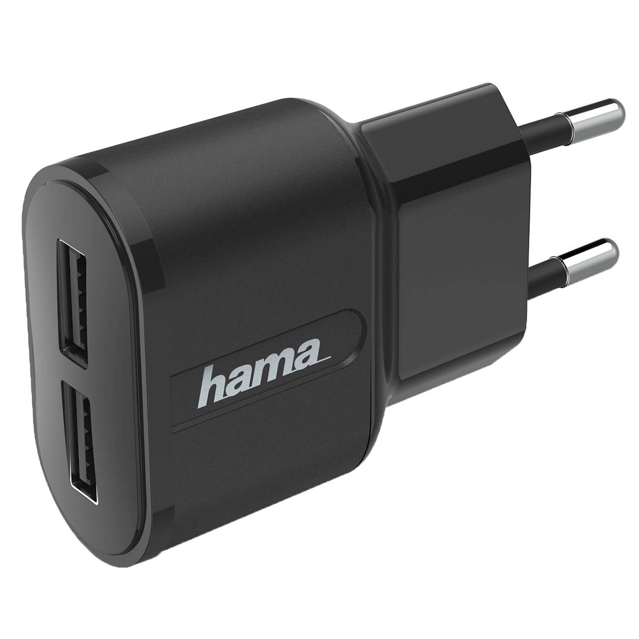 Сетевое зарядное устройство Hama 2.4A+2.4A Black (00183227) фото
