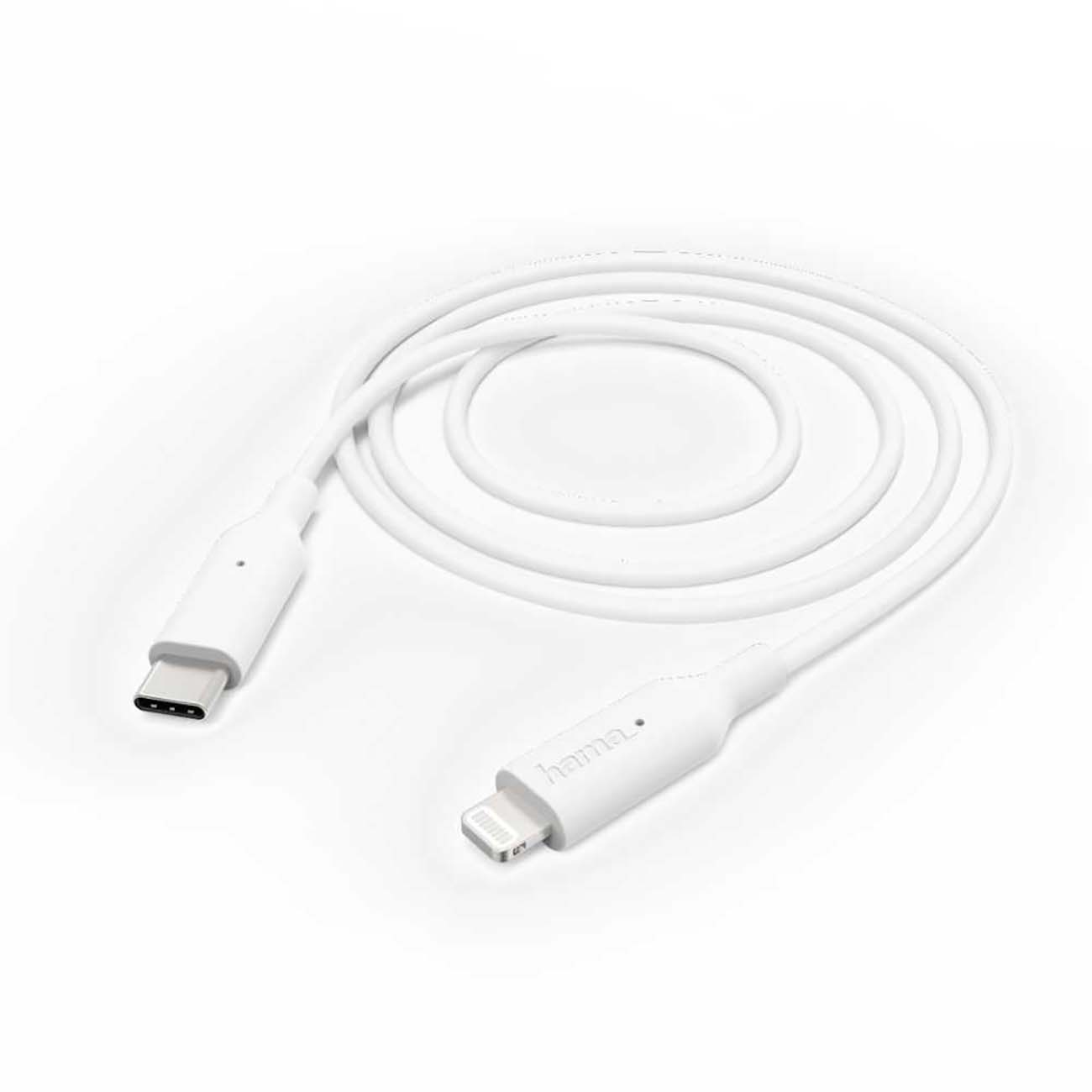 Кабель Hama Mfi 1 м Lightning USB Type-C White (00183295) фото