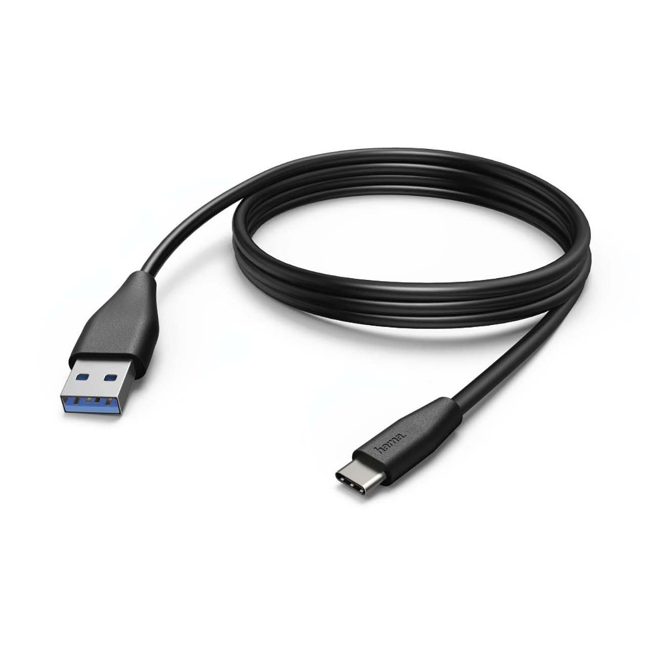 Кабель USB Type-C Hama 3 м USB Type-C USB- A Black (00183343) фото