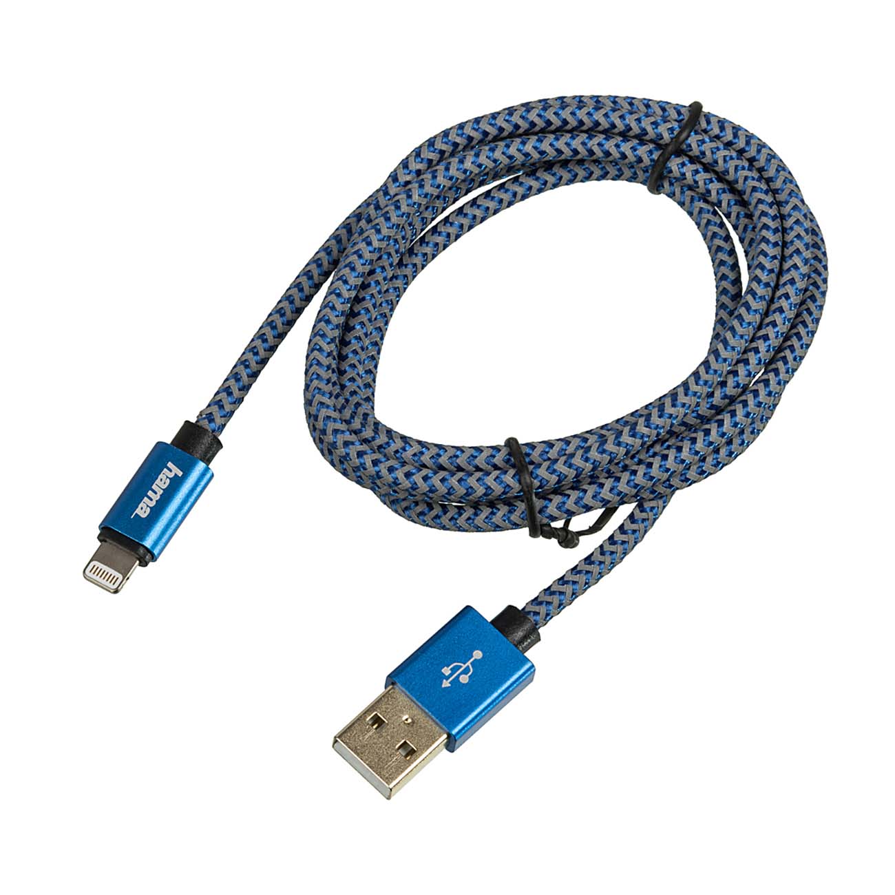 Кабель Hama 1,5 м Lightning USB A Blue (00178300) фото