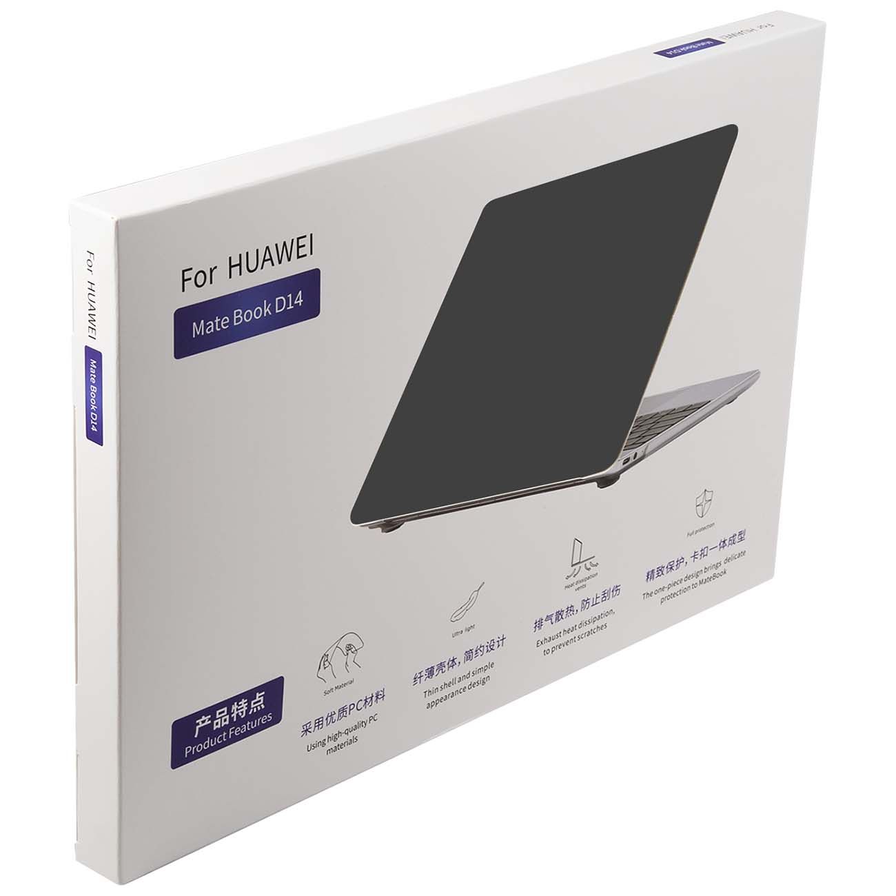 Накладка Red Line Matebook&nbsp;D14/Honor&nbsp;Magicbook&nbsp;14&nbsp;матовая&nbsp;черная