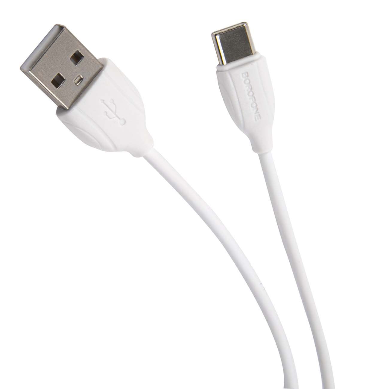 Кабель USB Type-C Borofone BX19 Benefit белый (01800) фото