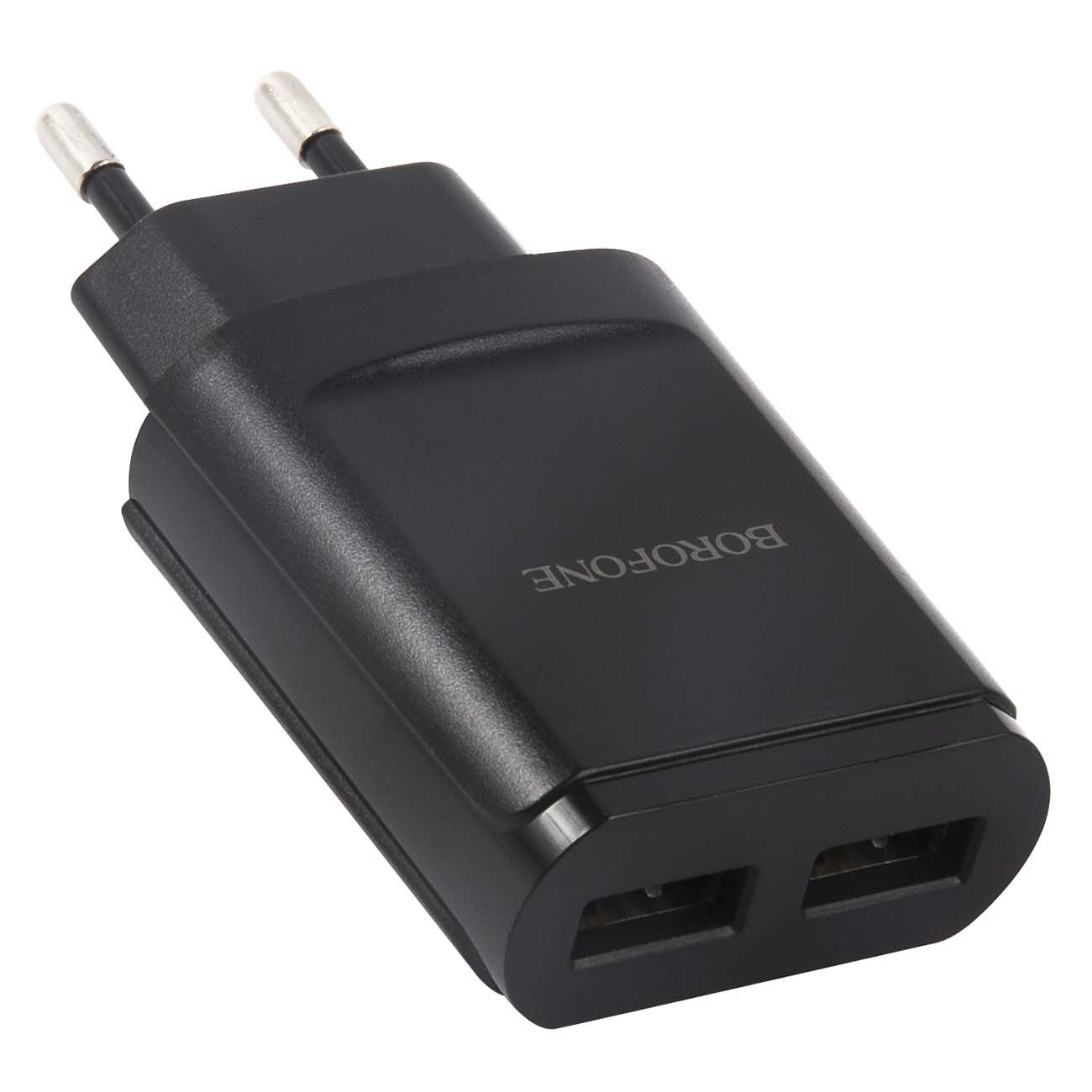 Сетевое зарядное устройство Borofone BA8A LePlug черный (84174) фото