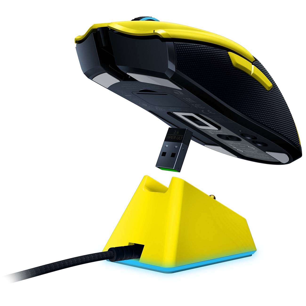 Игровая мышь Razer Viper Ultimate & Mouse Dock Cyberpunk 2077 Edit