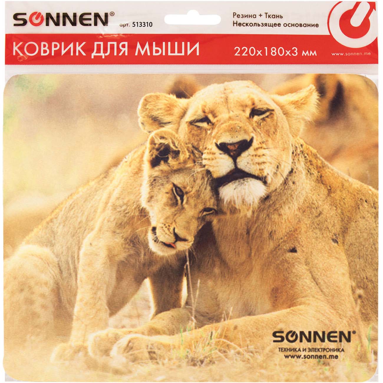 Коврик для мыши Sonnen LIONS 513310